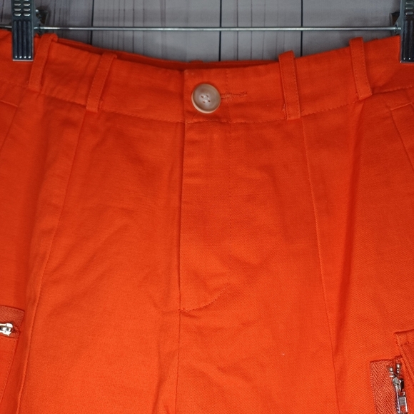 Nasty Gal Collection Women's Orange Cargo Pants - Picture 8 of 14